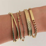 21 Style Women Fashion Moon Leaf Shell Cross Crystal Geometry Bracelet Set Boho Vintage Beach Jewelry Accessories Lover Gifts